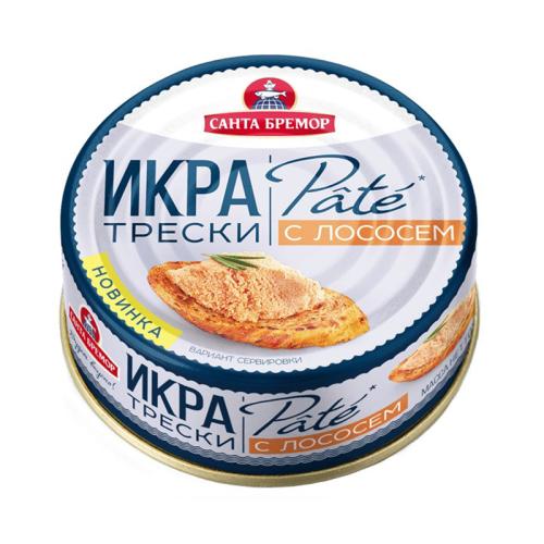 

Икра трески Санта Бремор Pate с лососем 90 г