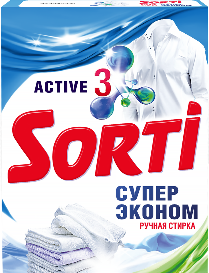 

Стиральный порошок универсальный Sorti Супер эконом ручная стирка 350 г