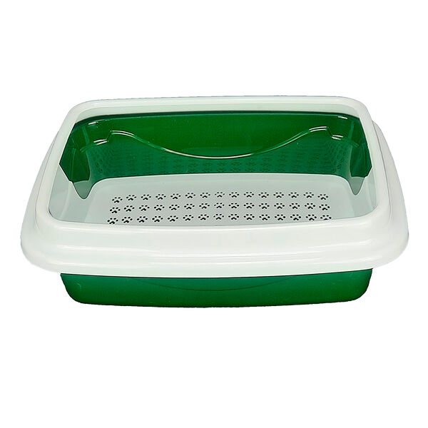 Туалет для кошек Триплекс средний, болотный, 34х44х15см