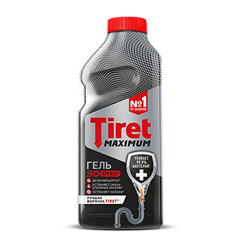 Гель Tiret для канализационных труб 465мл