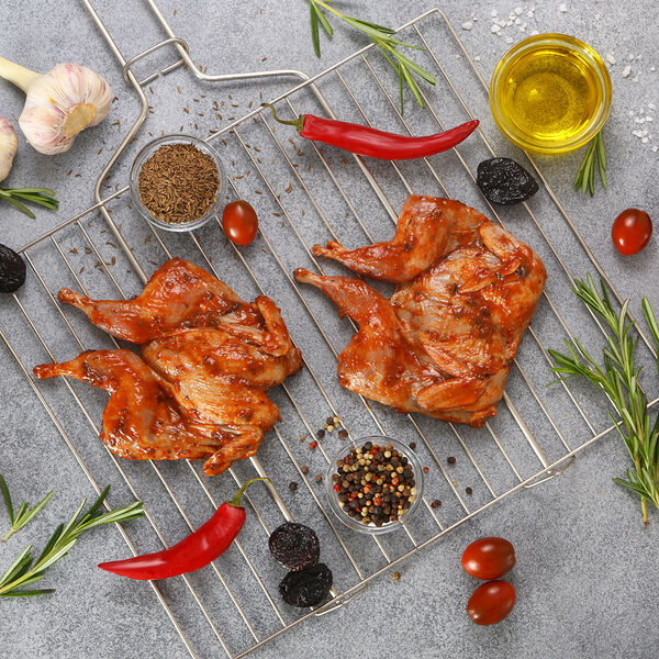 Перепела МясновЪ По-Царски в красном соусе