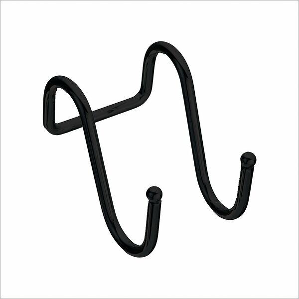 Крючок на рейлинг двойной LEMAX черный 75х65х50 мм