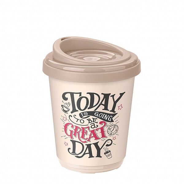 Термостакан Phibo с декором, в ассортименте