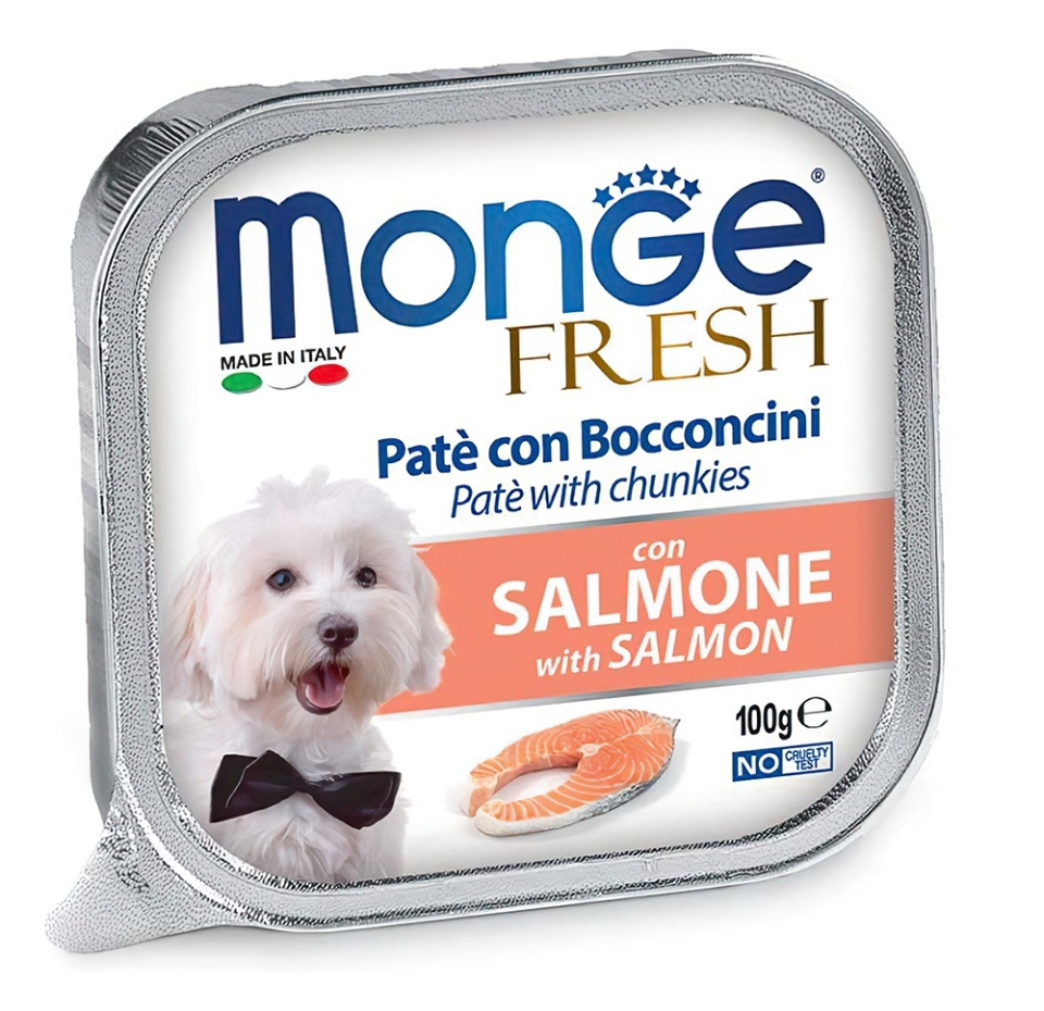 

Консервы для собак Monge Dog Fresh паштет лосось 100 г