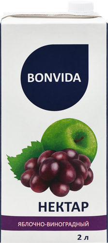 

Нектар Bonvida Яблочно-виноградный, 2 л