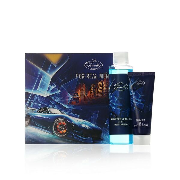 Мужской набор Liss Kroully MN-2201 (гель для бритья 75мл + шампунь - гель для душа 260мл)