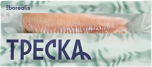 

Филе трески Borealis без кожи замороженное 600 г