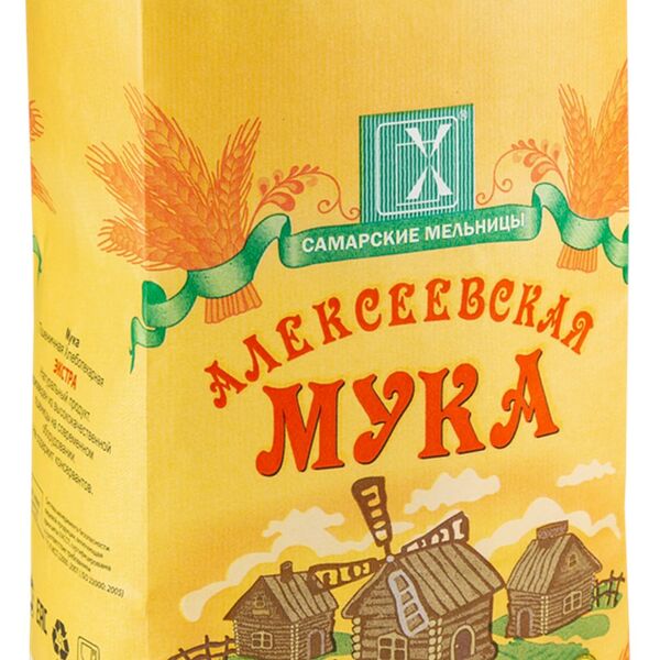 Мука Самарские Мельницы Алексеевская Экстра пшеничная