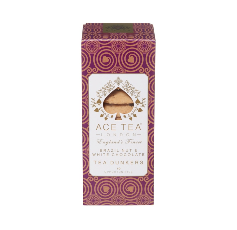 

Печенье Ace Tea со вкусом бразильского ореха и белым шоколадом 150 г, Великобритания