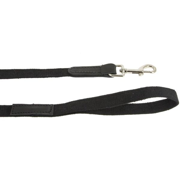 Поводок для собак Каскад комбинированный кожа/брезент 20 мм 3 м, цвет в ассортименте