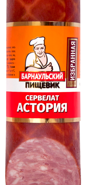 Колбаса копчено-вареная Барнаульский пищевик Астория 380 г