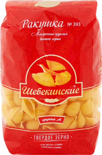 

Макароны Шебекинские Ракушки №393 450 г