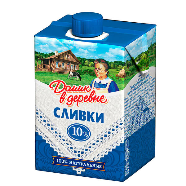 Сливки Домик в деревне 10%