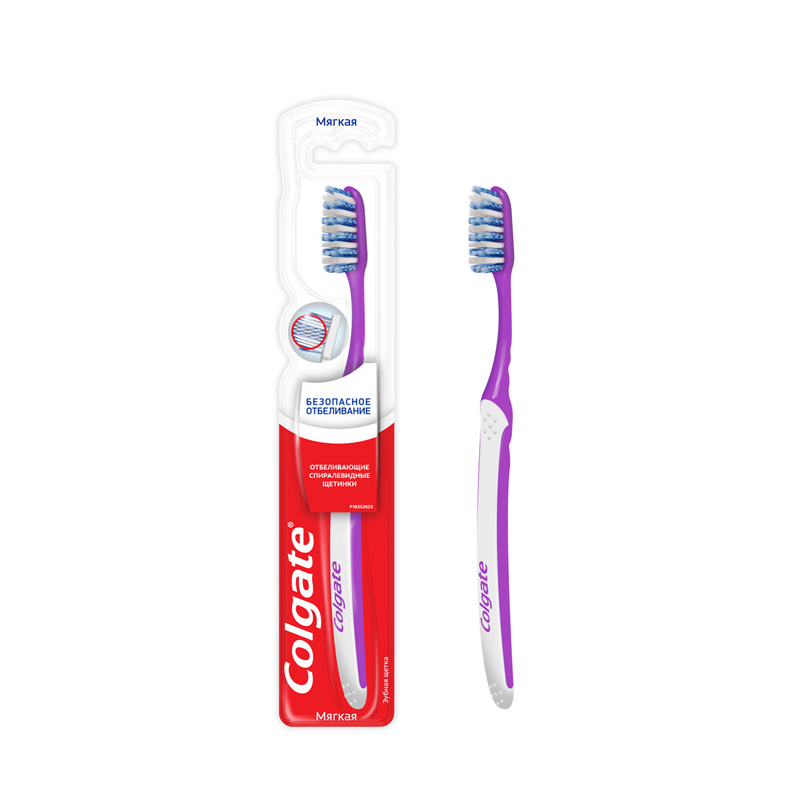 

Зубная щетка Colgate безопасное отбеливание мягкая 1 шт. цвет в ассортименте