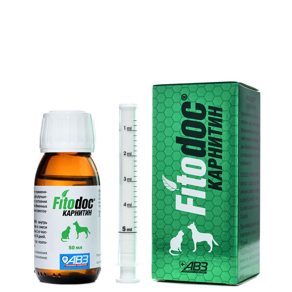 Кормовая добавка АВЗ Fitodoc Карнитин 50 мл