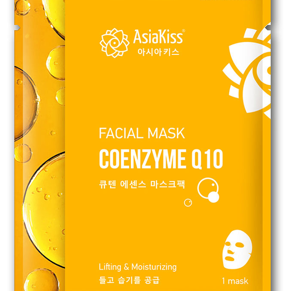 Маска тканевая для лица AsiaKiss с коэнзимом Q10