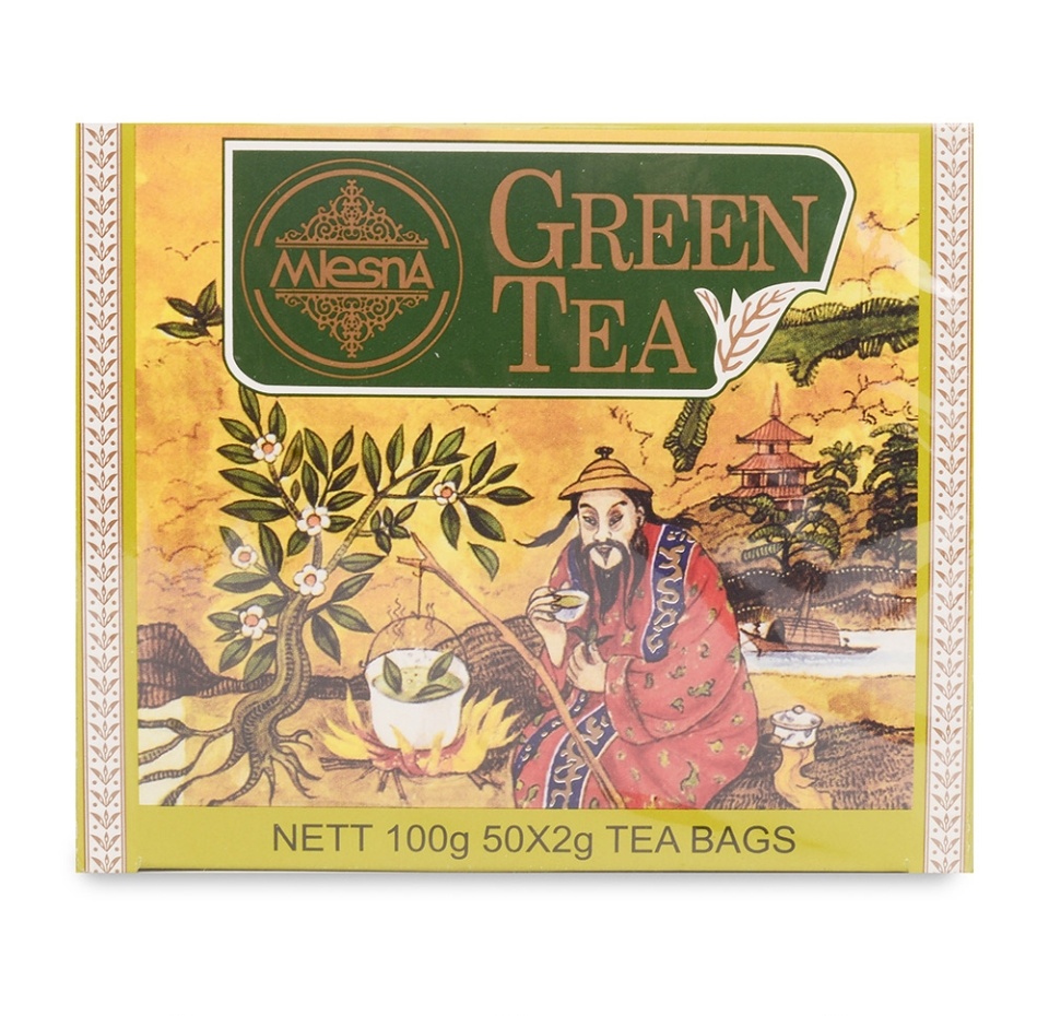 

Чай зеленый Mlesna Green Tea, 50 пак*2г Шри-Ланка