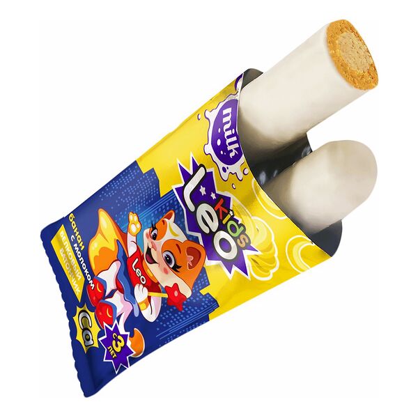Батончик Leo Kids с молоком бананом и кальцием