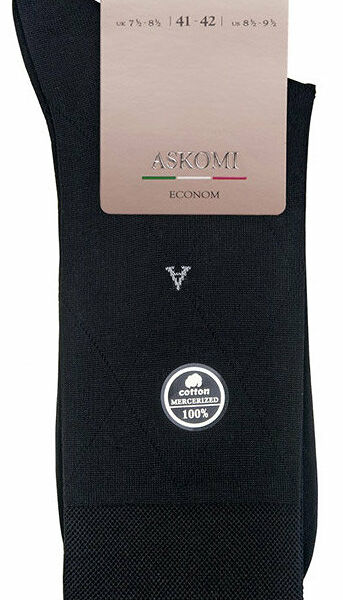 Носки мужские АМ-3300 черные р.25 ТМ ASKOMI (Аскоми)