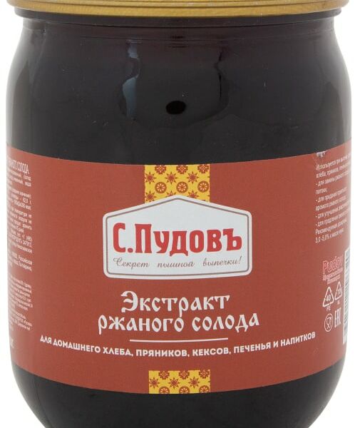 Экстракт С.Пудовъ ржаного солода 650г