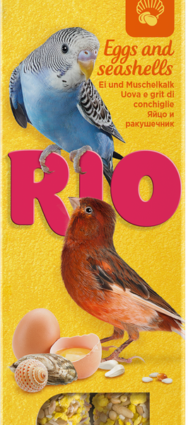 Палочки для всех видов птиц Rio с яйцом и ракушечником