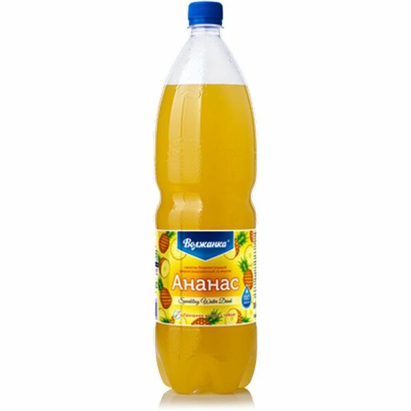 Напиток безалкогольный Волжанка ананас, 1.5л