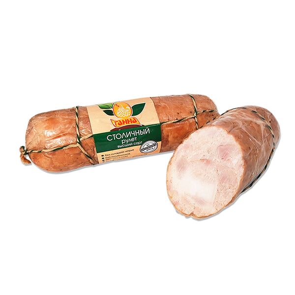 Продукт к/в из мяса ц/бр Рулет Столичный в/с вес в/у Витебский ПТФ