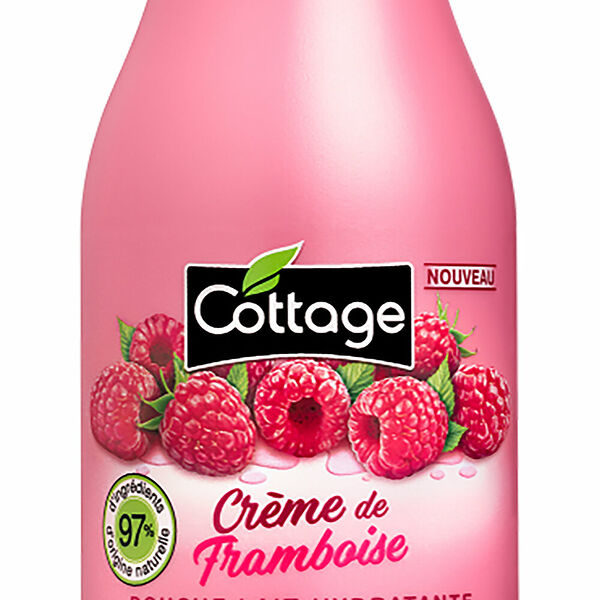 Молочко для душа Cottage малина со сливками 250 мл