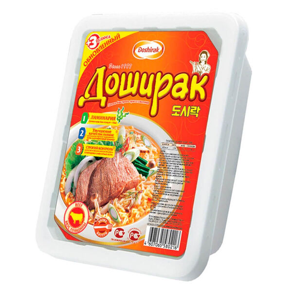 Лапша доширак 90 г с говядиной б/п