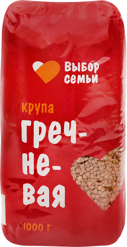 Крупа гречневая Выбор Семьи 1-й сорт, 1 кг