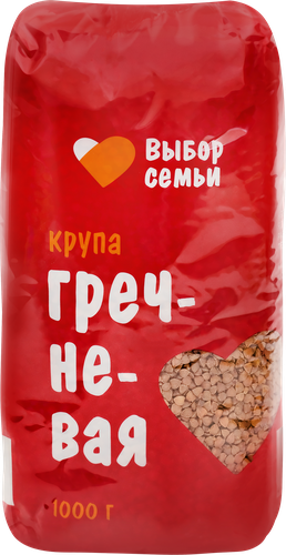 

Крупа гречневая Выбор Семьи 1-й сорт, 1 кг