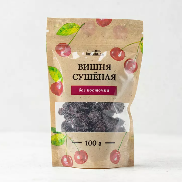 Вишня Вкусвилл сушеная без косточки 100 г 