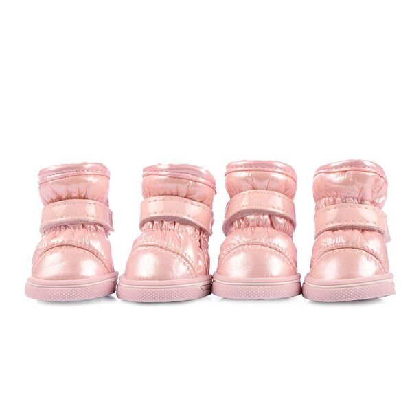 Ботинки-дутики для собак S бежевый (унисекс)