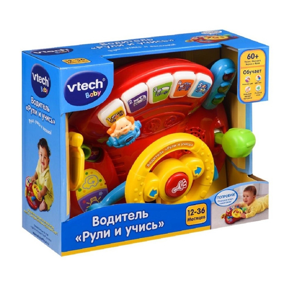 

Интерактивная игрушка Vtech Водитель Рули и учись 12-36 мес