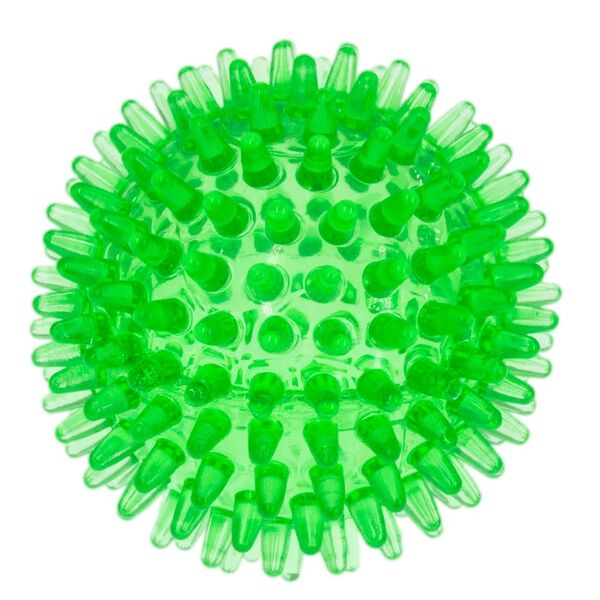 Мяч массажный  9 см прозрачный Crystal (зелёный) Zooone