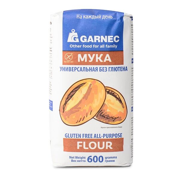 Мука Гарнец универсальная без глютена, 600г