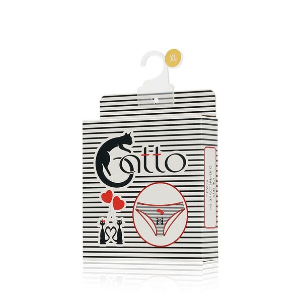 Женские трусы - слипы Atto Gatto полоска XL