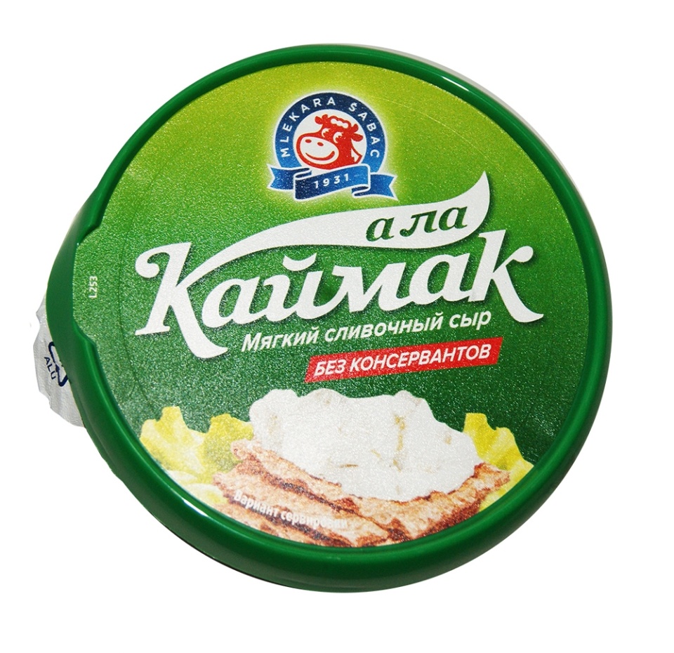

Сыр мягкий Mlekara Sabac а ла Каймак, 250 г