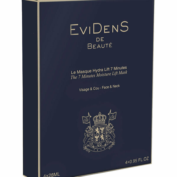 Маска 7 минутная увлажнение и лифтинг для лица и шеи EVIDENS DE BEAUTE 28 мл 4 шт.