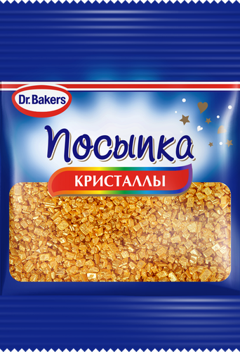 

Посыпка Dr.Bakers Кристаллы золото 10 г