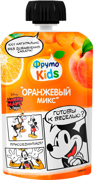

Пюре для детей ФрутоKids яблоко-персик-морковь-апельсин