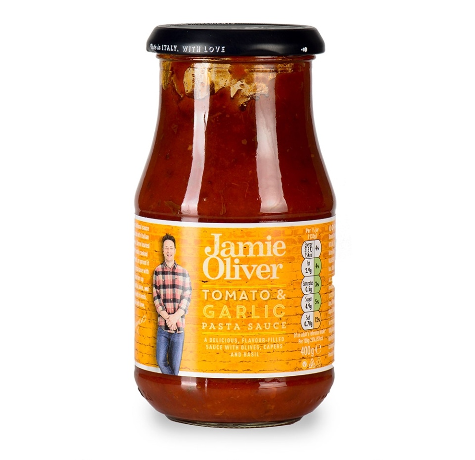 

Соус томатный "Jamie Oliver" с оливками и чесноком