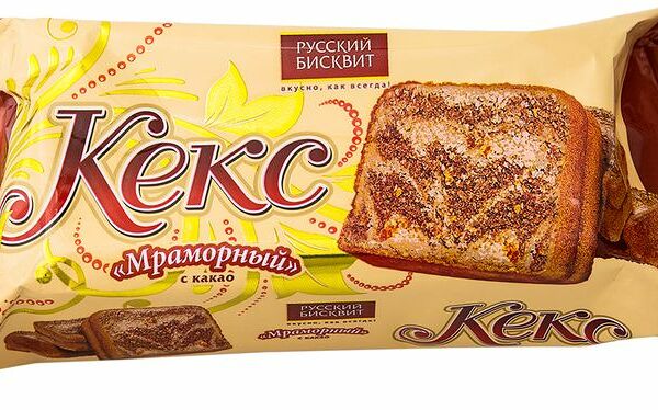 Кекс Мраморный Русский бисквит с какао