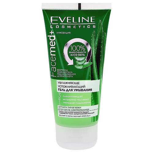 Гель для умывания Eveline Cosmetics Facemed+ с экстрактом алоэ вера 150 мл