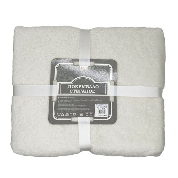 Покрывало стеганое Tressa, 220х240 см, светло-бежевый