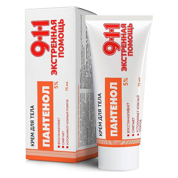 911 Пантенол крем 75мл