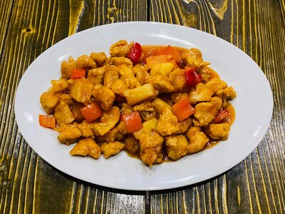 Курица в кисло-сладком соусе
