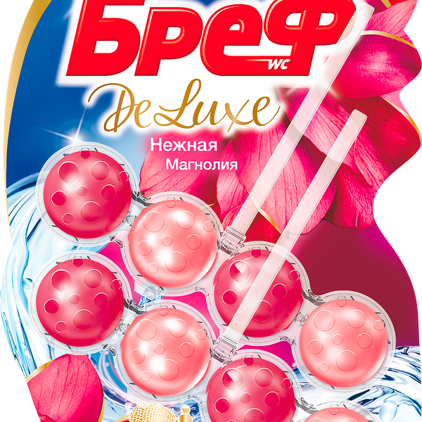 Средство чистящее для унитаза Bref Deluxe Нежная Магнолия 2шт