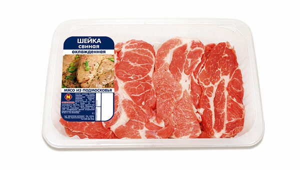 Свинина шея без кости охлаждённая стейки ТМ Останкино