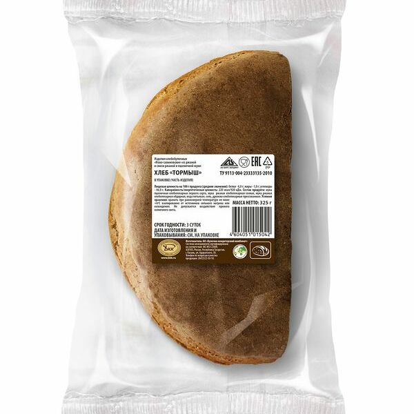Хлеб Булочно-кондитерский комбинат Тормыш формовой половинка